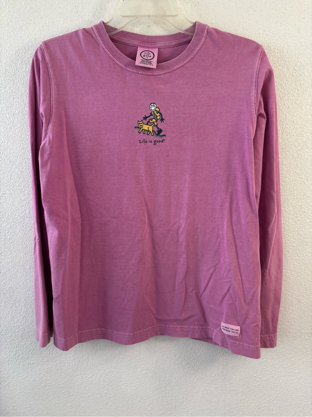 Life is Good Women’s Size Small Long-Sleeve Purple Tee